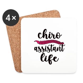 Chiropraktischer Assistent Von Chiropraktiker - Untersetzer (4er-Set) - Weiß - Vorne