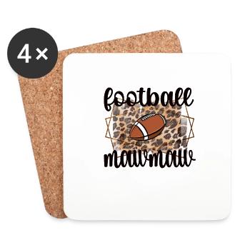 Football Mawmaw Grandma Of Football Player Mawmaw - Coasters (set of 4) - white - Front