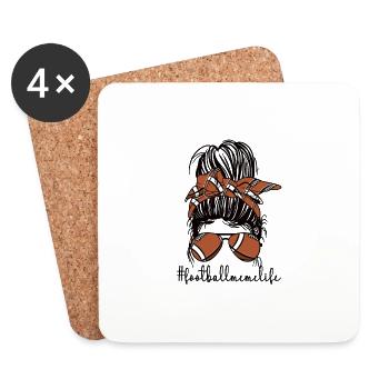 Football Meme Grandma Of Football Player Meme - Coasters (set of 4) - white - Front
