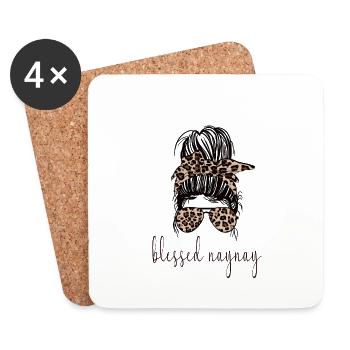 Naynay Grandma Mother's Day Naynay Gift Grandmother - Coasters (set of 4) - white - Front