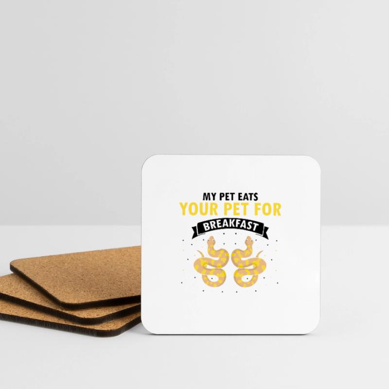King python design for snake lovers Coasters (set of 4)