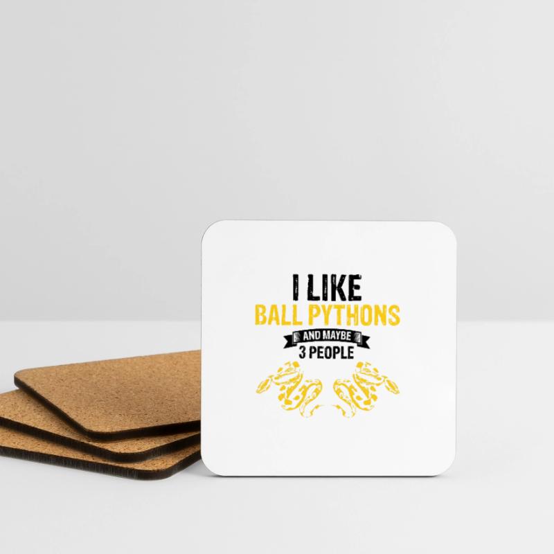 King python design for snake lovers Coasters (set of 4)