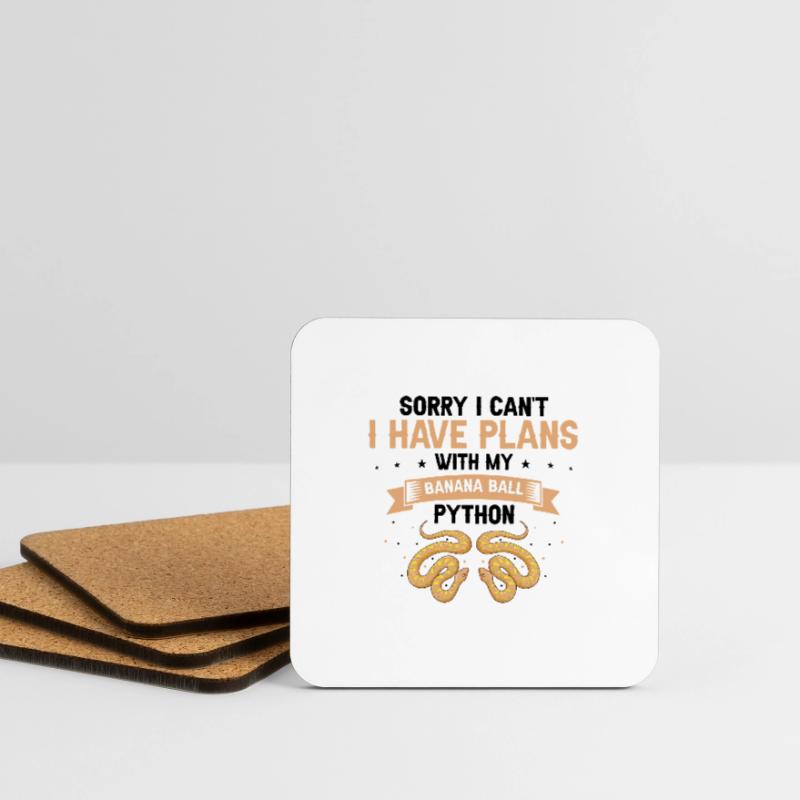King python design for snake lovers Coasters (set of 4)