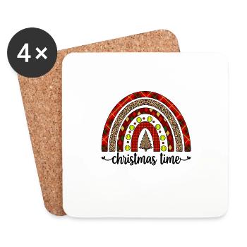Softball Christmas Gifts Softball Player Xmas - Coasters (set of 4) - white - Front