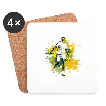 Tennis - Coasters (set of 4) - white - Front