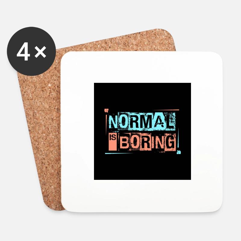 Normal - Untersetzer (4er-Set) - Weiß