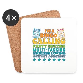 Proud Activity Assistant Appreciation - Untersetzer (4er-Set) - Weiß - Vorne