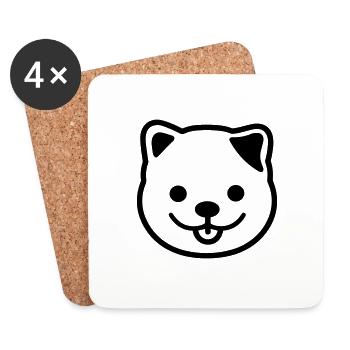 Dog - Coasters (set of 4) - white - Front