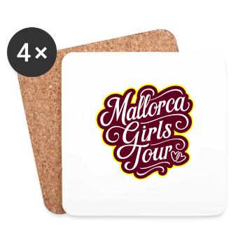 Mallorca Girls Tour Coeur - Dessous de verre (lot de 4) - blanc - Devant