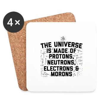 Physics Universe | Physicist Students Gift Idea - Coasters (set of 4) - white - Front