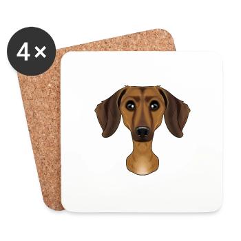Dachshund Lover I Dog Lover I Dachshund - Untersetzer (4er-Set) - Weiß - Vorne
