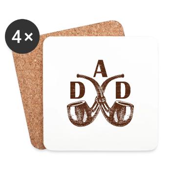 Dad Pipe Smoker For Best Dads - Coasters (set of 4) - white - Front