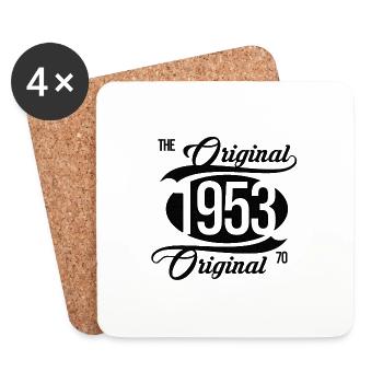 1953 The Original 70 Birthday - Coasters (set of 4) - white - Front