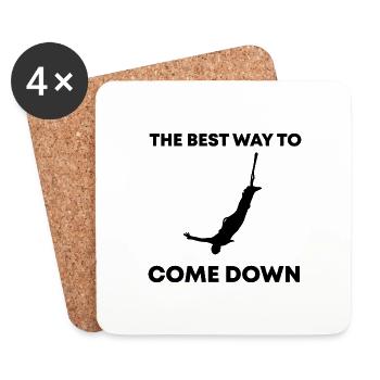 Bungee Jumping Evolution Sport Fun - Coasters (set of 4) - white - Front