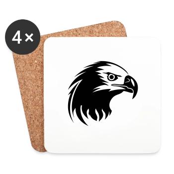 Aigle - Dessous de verre (lot de 4) - blanc - Devant