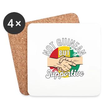Not Guinean But Supportive Country Traveler - Untersetzer (4er-Set) - Weiß - Vorne