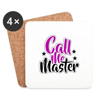 Master's Degree Graduation Graduation University - Coasters (set of 4) - white - Front