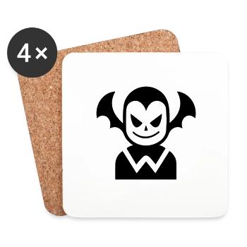Vampire - Coasters (set of 4) - white - Front