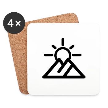 Mountain - Coasters (set of 4) - white - Front