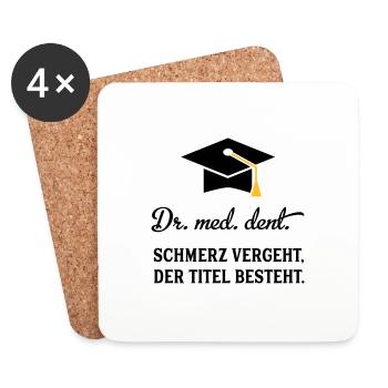 drmeddent - Untersetzer (4er-Set) - Weiß - Vorne