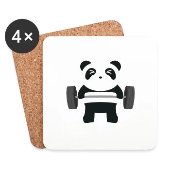 Panda - Coasters (set of 4) - white - Front