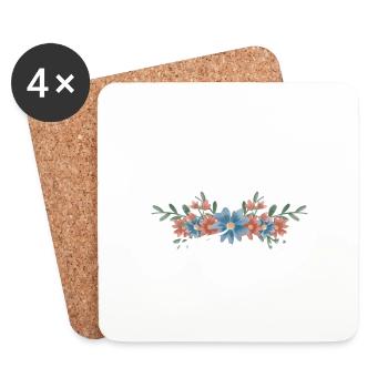 I am a Florist Wedding Stylist Gift - Coasters (set of 4) - white - Front