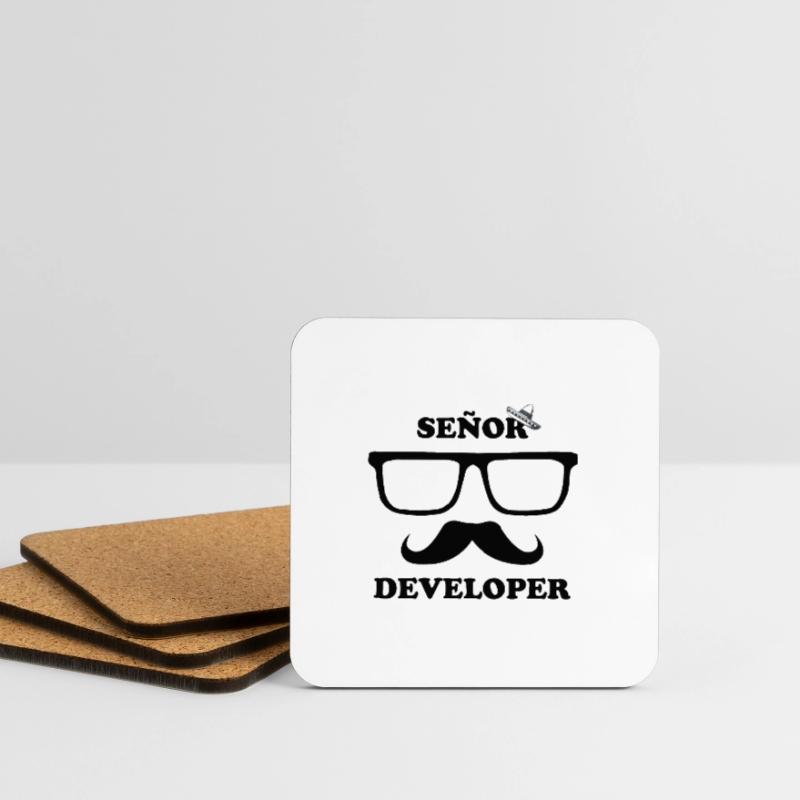 Senor / Senior Developer | Sombrero Developer Coasters (set of 4)