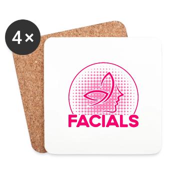 Beautician Makeup Artist Cosmetics Gift - Coasters (set of 4) - white - Front