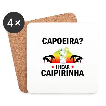 Capoeira Athletic pour la danse afro-brésilienne - Dessous de verre (lot de 4) - blanc - Devant