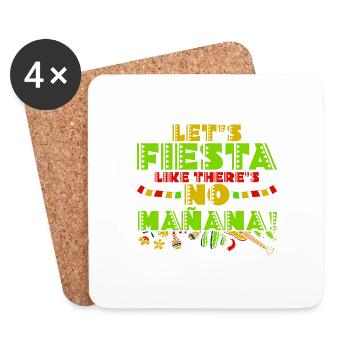 5 De Mayo Viva Mexico Cinco De Mayo Teacher Geschen - Coasters (set of 4) - white - Front