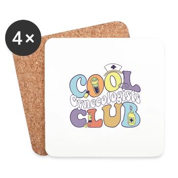Cool Gynecologists Club Gynecology Practitioner - Coasters (set of 4) - white - Front