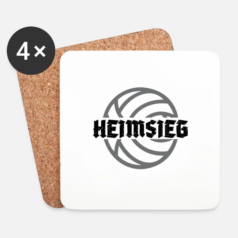 Heimsieg - Untersetzer (4er-Set) - Weiß