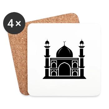 Moschee - Untersetzer (4er-Set) - Weiß - Vorne