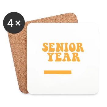 Class Of 2025 Senior Year Loading Future High - Coasters (set of 4) - white - Front