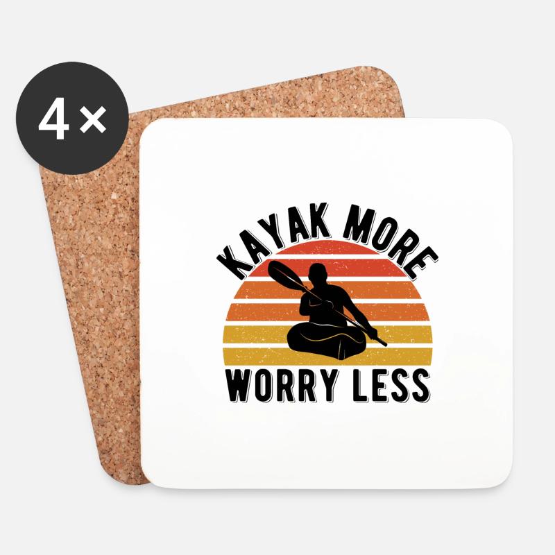 Kayak - Untersetzer (4er-Set) - Weiß