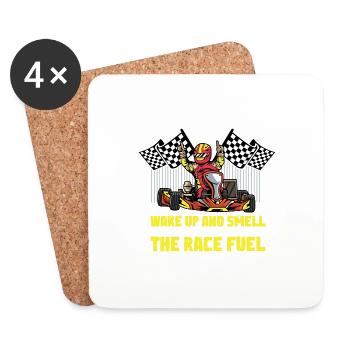 Racing Fuel Professional Racing Driver Gift - Coasters (set of 4) - white - Front