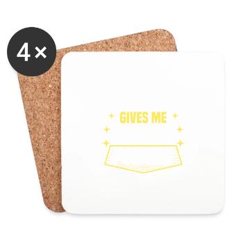 Hawawshi Gives Me Teacher Powers Funny Professor - Coasters (set of 4) - white - Front