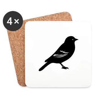 Bird - Coasters (set of 4) - white - Front