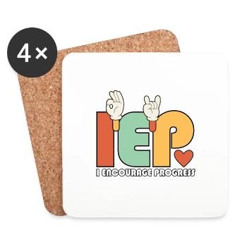 Professeur accéléré Groovy J’encourage le progrès n’est pas - Dessous de verre (lot de 4) - blanc - Devant
