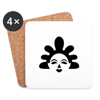 Clown - Untersetzer (4er-Set) - Weiß - Vorne