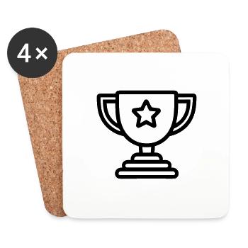 trophy - Coasters (set of 4) - white - Front