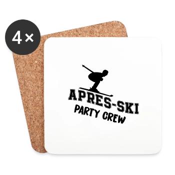équipe apres ski party - Dessous de verre (lot de 4) - blanc - Devant