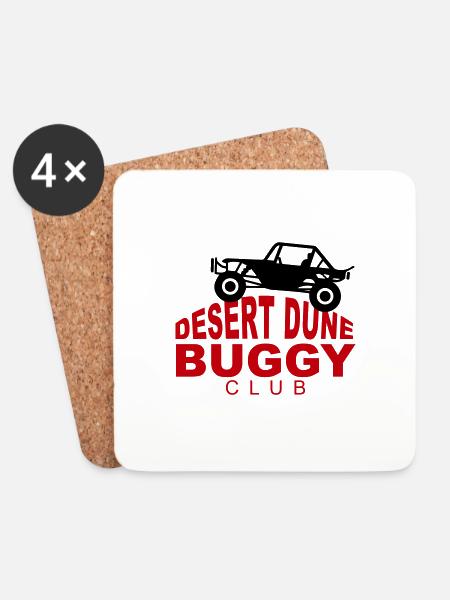 Wüstendüne Buggy - Untersetzer (4er-Set) - Weiß
