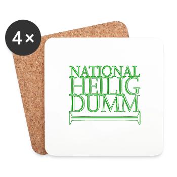 nationalheiligdumm gruen - Untersetzer (4er-Set) - Weiß - Vorne