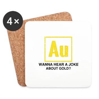 Gold Digger Gold Panning Gold Mining Designs - Coasters (set of 4) - white - Front