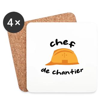 Site Manager - Coasters (set of 4) - white - Front
