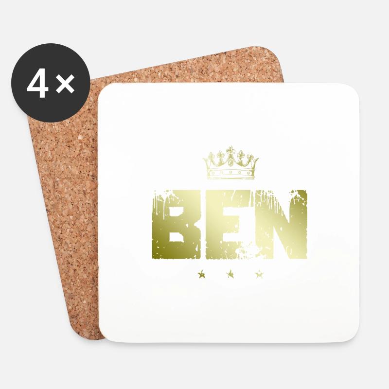 Ben - Untersetzer (4er-Set) - Weiß