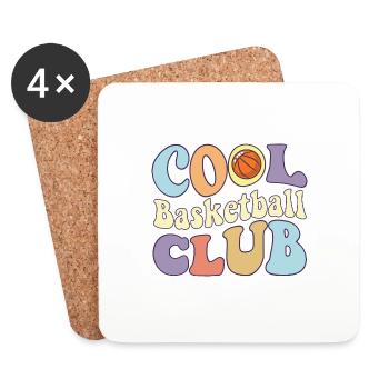 Cool Basketball Club Basketballer Crew Coach - Coasters (set of 4) - white - Front