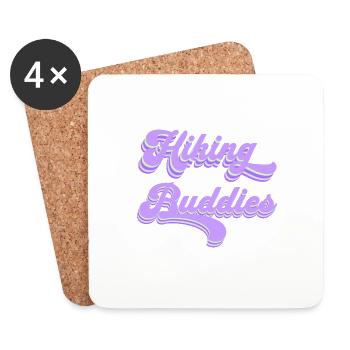 Compagnons de randonnée Vêtements de randonnée Camping en plein air - Dessous de verre (lot de 4) - blanc - Devant