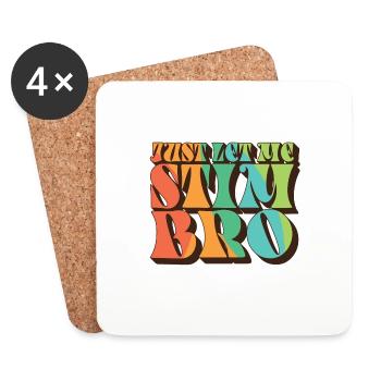 Just Let Me Stim Bro Autism Awareness Love - Coasters (set of 4) - white - Front